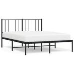 Metaal Bedframe 160x200 Zwart | Retour Deal | 59% Korting!, Huis en Inrichting, Slaapkamer | Bedden, Verzenden, Zwart, 200 cm