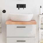vidaXL Wastafelblad 60x60x(2-6) cm behandeld massief hout, Huis en Inrichting, Keuken | Keukenelementen, Verzenden, Nieuw