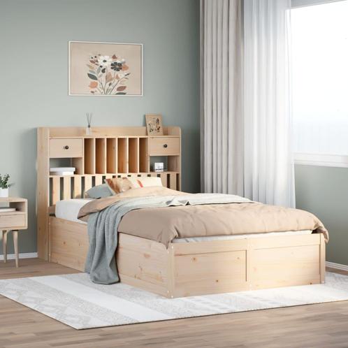 vidaXL Bedframe zonder matras massief grenenhout 135x190 cm, Huis en Inrichting, Slaapkamer | Bedden, Nieuw, Verzenden