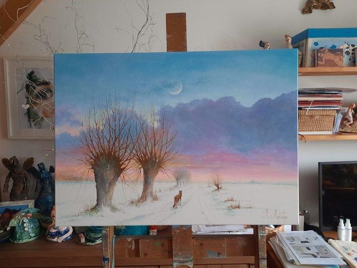 Andrzej Mykietyn - Winter II, Antiek en Kunst, Kunst | Schilderijen | Klassiek