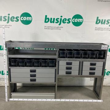 Aluca aluminium bedrijfswageninrichting gebruikt (nr 2433), Verzenden