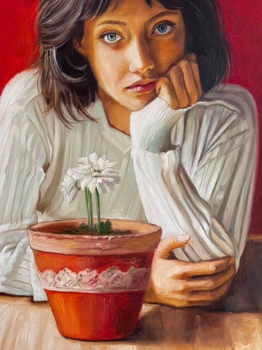 Naghme Hesari - Seeking Happiness, Antiek en Kunst, Kunst | Schilderijen | Modern