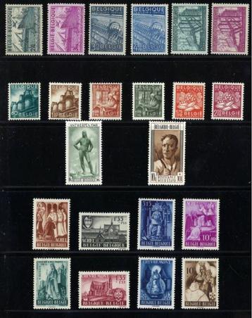 Belgique 1948 - Année complète avec le bloc Anseele - OBP