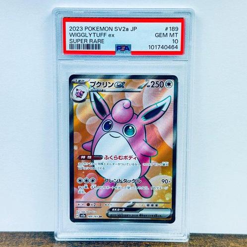 Pokémon Graded card - Wigglytuff Ex - Sv2a #189 - Pokémon -, Hobby en Vrije tijd, Verzamelkaartspellen | Pokémon