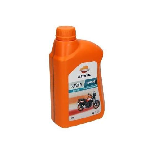 smeermiddel olie 10W40 half synth 1L fles repsol motosport, Vélos & Vélomoteurs, Pièces de cyclomoteur | Scooters, Enlèvement ou Envoi