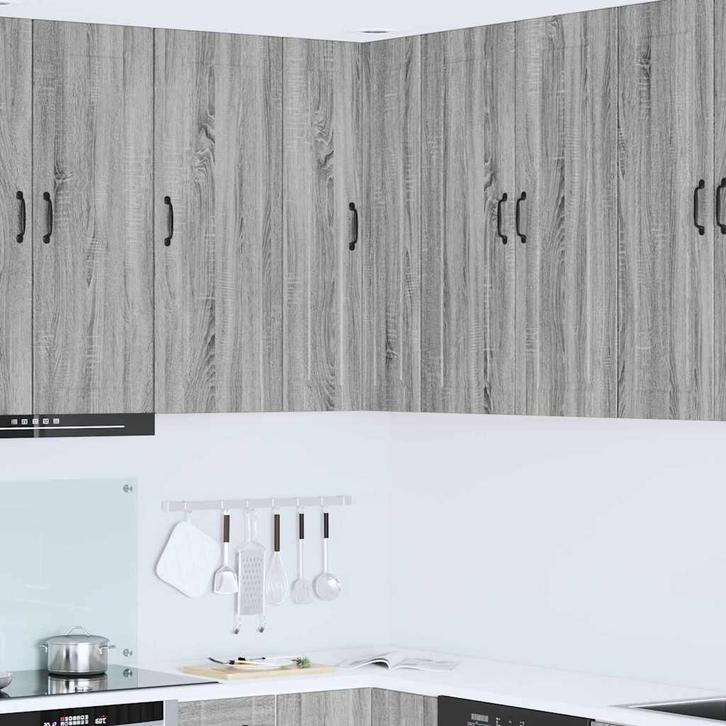 vidaXL Keuken Kast Grijs Sonoma 57 x 57 x 100 cm Bewerkt, Huis en Inrichting, Kasten | Overige, Nieuw, Verzenden