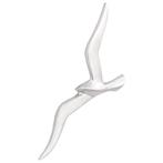 vidaXL Muurbevestigde Reiger 2-Pack Zilver Aluminium, Antiek en Kunst, Kunst | Beelden en Houtsnijwerken, Verzenden