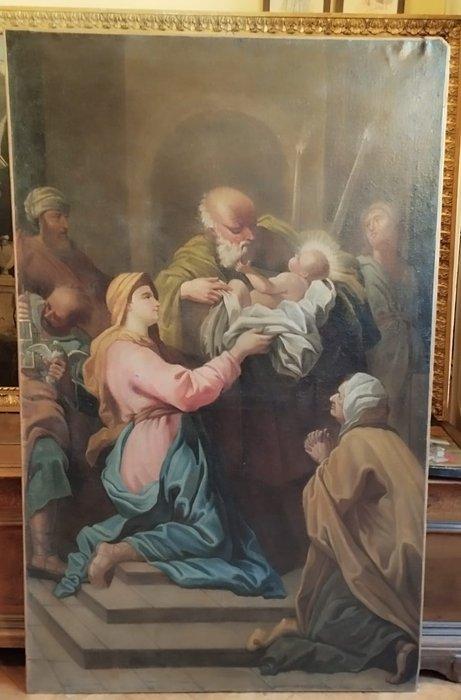 Simone Brentana (1656-1742), Werkplaats van - Presentazione, Antiek en Kunst, Kunst | Schilderijen | Klassiek