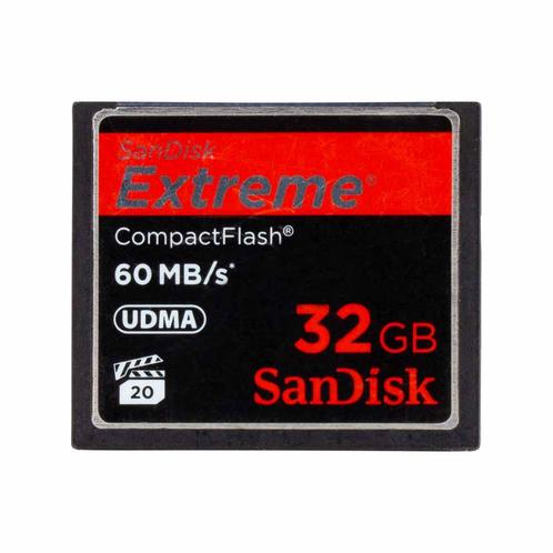 SanDisk Extreme 32GB CF Kaart, Audio, Tv en Foto, Foto | Geheugenkaarten, Verzenden