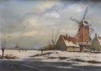 Hollandse school (XX) - winter in Holland