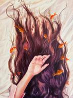 Naghme Hesari - Waves of Her Hair, Antiek en Kunst