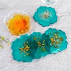 Siliconenmal onderzetter voor glazen bloemvorm / st epoxy, Nieuw