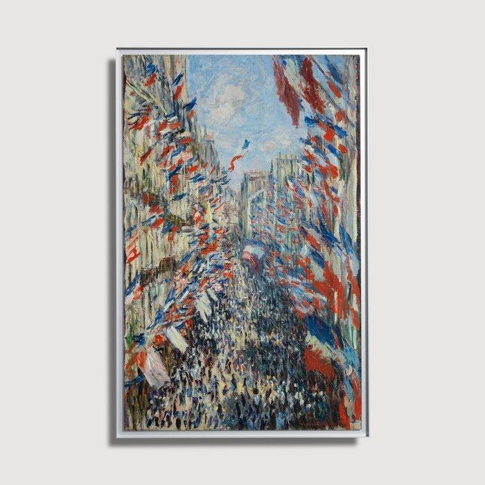 After Claude Monet (1840-1926) - La Rue Montorgueil à Paris,, Antiek en Kunst, Kunst | Schilderijen | Klassiek