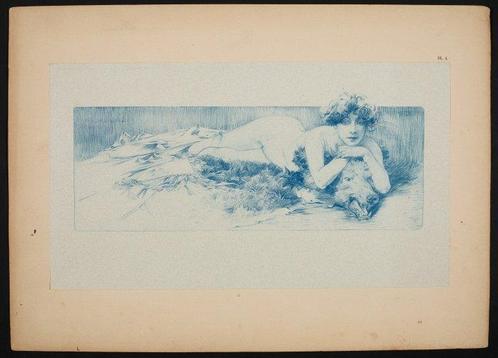 Alfons Mucha - Lithographie - Document décoratif no 4 -, Antiquités & Art, Art | Objets design