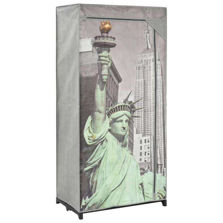 vidaXL Kledingkast New York 75x45x160 cm stof, Huis en Inrichting, Kasten | Kleerkasten, Nieuw, Verzenden