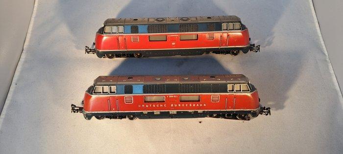 Märklin H0 - 3921 - Modeltrein locomotief (2) - 2 serie V200, Hobby en Vrije tijd, Modeltreinen | H0