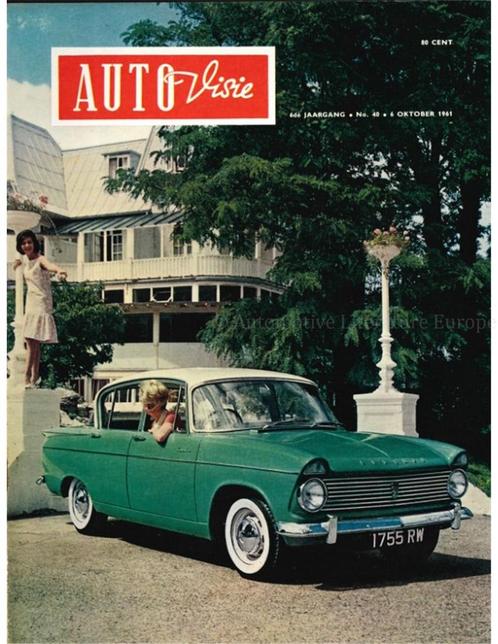 1961 AUTOVISIE MAGAZINE 40 NEDERLANDS, Livres, Autos | Brochures & Magazines