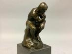 Statuette, De Denker naar Rodin - 1,9 kg - 20 cm - Bronze, Antiek en Kunst