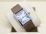 Cartier Tank Ref. W5200005 Year 2014 (Box & Papers), Bijoux, Sacs & Beauté, Montres | Femmes, Ophalen of Verzenden, Polshorloge