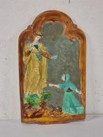 Ex voto religieux - Peregrinatio Mariae - 44 cm - Scagliola, Antiek en Kunst