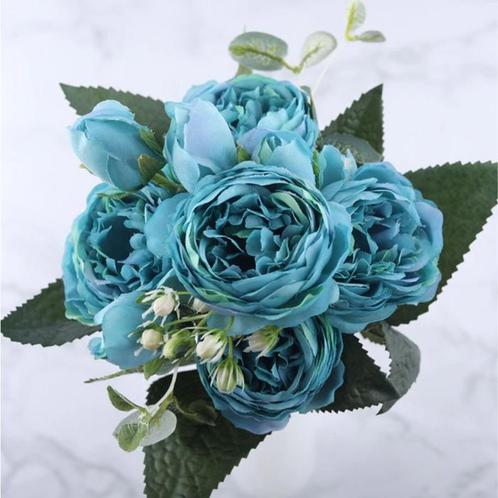 Kunst Boeket - Zijden Rozen Roos Bloemen Luxe Boeketten, Huis en Inrichting, Woonaccessoires | Kunstplanten en Kunstbloemen, Nieuw
