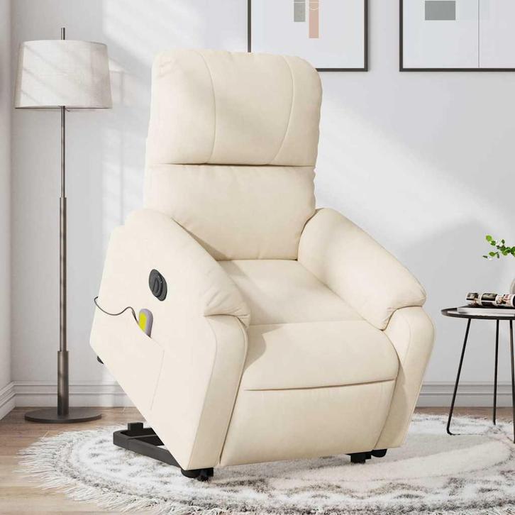 vidaXL Sta-op-massagestoel elektrisch verstelbaar, Huis en Inrichting, Fauteuils, Nieuw, Verzenden