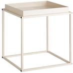 tectake Bijzettafel Cambridge 40x40x44cm - crème, Huis en Inrichting, Tafels | Bijzettafels, Verzenden, Nieuw