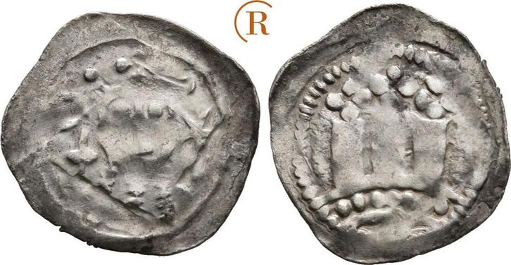 Friesacher Pfennig Salzburg Erzbistum: Adalbert Iii, 1168..., Postzegels en Munten, Munten | Europa | Niet-Euromunten, België