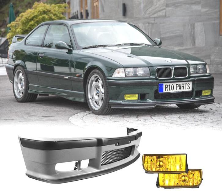 PARE CHOCS + ANTIBROUILLARD POUR BMW E36 LOOK M3 JAUNE, Autos : Pièces & Accessoires, Carrosserie & Tôlerie, Envoi