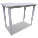 vidaXL Table de bar en bois Blanc, Verzenden, Neuf