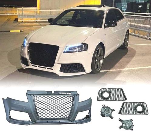 PARE CHOCS AVANT AUDI A3 8P 08-12 LOOK RS3 PDC + ANTIBROUILL, Auto-onderdelen, Carrosserie, Verzenden