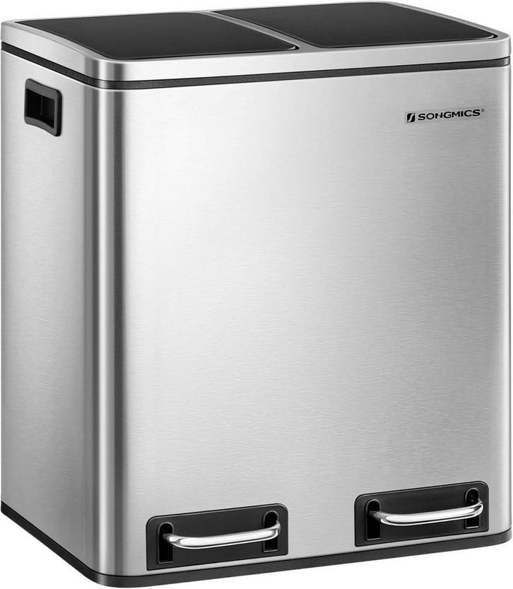 Prullenbak - pedaalemmer - 2 x 15 liter - totaal 30 liter -, Huis en Inrichting, Woonaccessoires | Prullenbakken, Verzenden