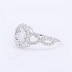 Zonder Minimumprijs - Ring - 14 karaat Witgoud - 2.88ct. tw., Handtassen en Accessoires, Ringen, Nieuw