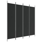 Kamerscherm Zwart 200x200cm | Retour Deal | -40%, Huis en Inrichting, Verzenden, Nieuw