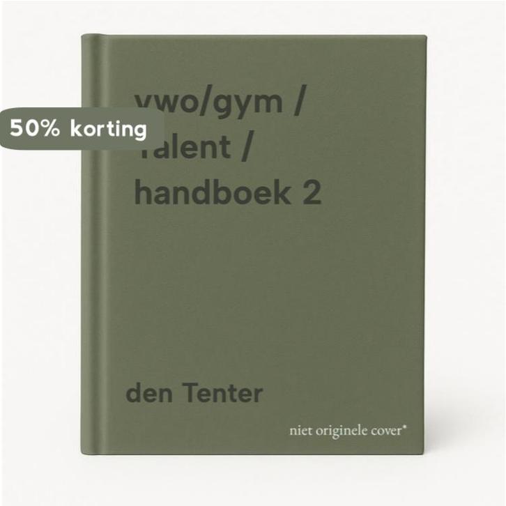 vwo/gym / Talent / handboek 2 9789034515797 den Tenter, Boeken, Schoolboeken, Zo goed als nieuw, Verzenden