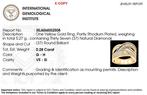 Ring - 18 karaat Geel goud, Gepolijst rhodium - 0.28ct. tw., Nieuw