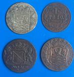 Nederland, Provinciale munten Duit Lot van 4 stuks, incl., Postzegels en Munten
