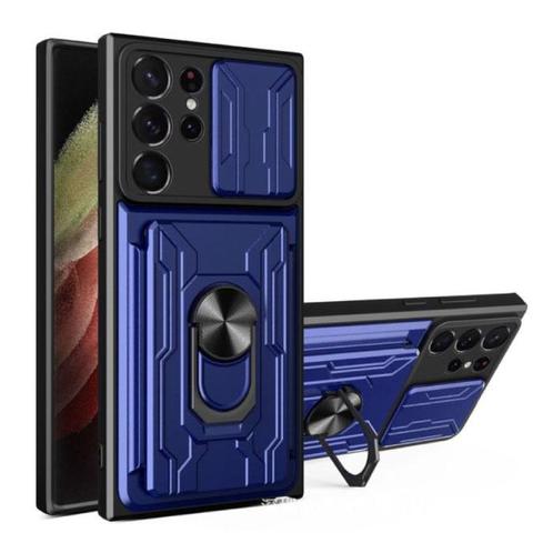 Samsung Galaxy S21 Ultra - Card Slot Hoesje met Kickstand en, Telecommunicatie, Mobiele telefoons | Hoesjes en Screenprotectors | Samsung