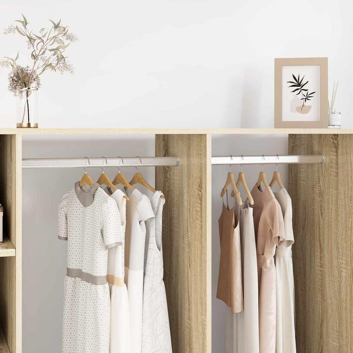 vidaXL Kaststang 12 pcs Zilver 764 x 15 x 29 mm, Huis en Inrichting, Kasten | Kleerkasten, Nieuw, Verzenden