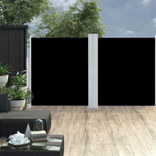 vidaXL Windscherm uittrekbaar 140x600 cm zwart, Tuin en Terras, Parasols, Nieuw, Verzenden