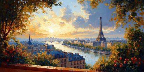 Iconica - Afternoon by the Seine · XXL, Antiek en Kunst, Kunst | Schilderijen | Modern