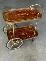 Chariot de service - Bois, Laiton, Antiek en Kunst
