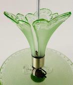 Lampe - Chrome, Verre - Lustre Art Déco de luxe, Antiek en Kunst
