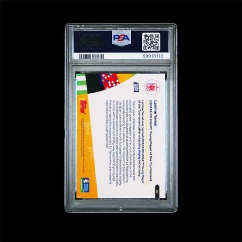 2024 Topps Now UEFA Euro Lamine Yamal #62 Rookie-kaart - PSA, Verzamelen, Stickers