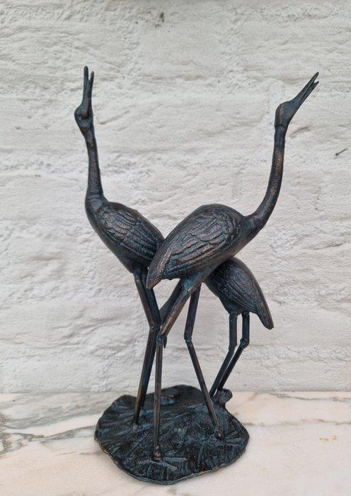 Beeldje - Bird group - IJzer, Antiek en Kunst, Curiosa en Brocante