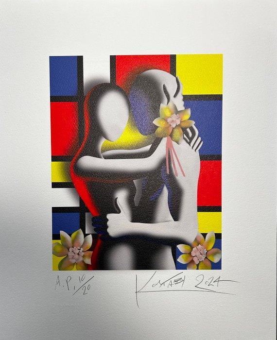 Mark Kostabi (1960) - Forever in bloom, Antiek en Kunst, Kunst | Schilderijen | Modern