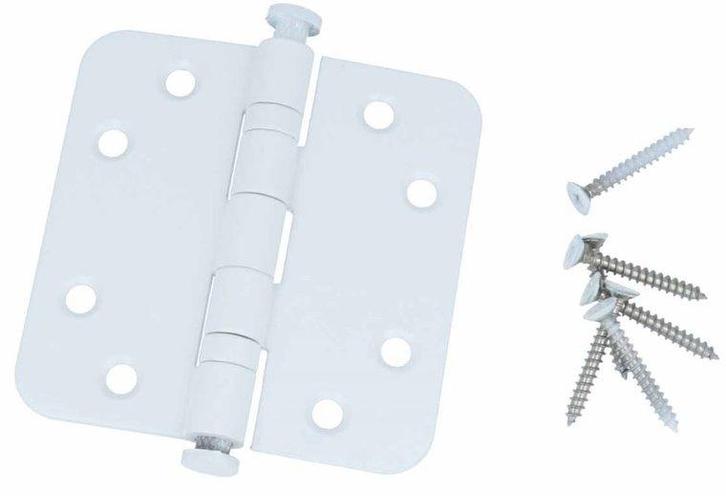Kogellagerscharnier 8989 mm ronde hoek wit, Bricolage & Construction, Serrurerie de bâtiment & Dispositif de fermeture, Enlèvement ou Envoi