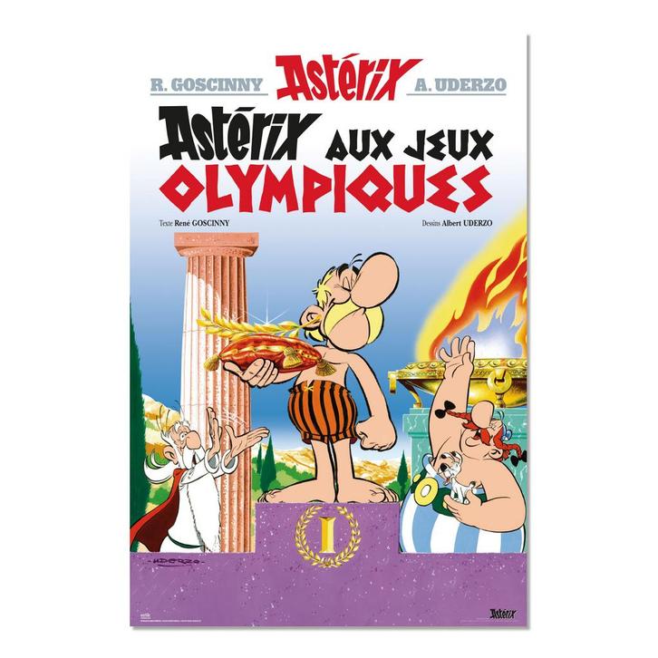 Axterix en de Olympische Spelen Poster 61 x 91 cm, Verzamelen, Stripfiguren, Ophalen of Verzenden