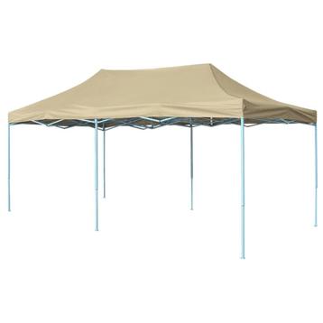 vidaXL Vouwtent pop-up 3x6 m crèmewit, Verzenden