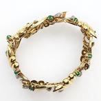 Armband - 18 karaat Geel goud - 0.13ct. tw. Diamant, Handtassen en Accessoires, Armbanden, Nieuw